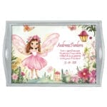 Tavă Moț Fetițe Zâna din Povești - AMTMF-25 - alb - AmintiriMagice.ro