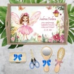 Tavă Moț Fetițe Zâna din Povești - AMTMF-25 - set natur - AmintiriMagice.ro