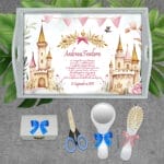 Fairy Tale Tăviță pentru moț Fete - AMTMB-26 - set alb - amintirimagice.ro