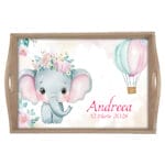 Tavă moț fetițe Elefănțică - AMTMB-27 - natur - amintirimagice.ro