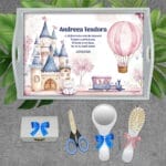 Visul Magic Set Tăviță Moț pentru Fetițe - AMTMB-28 - set alb - amintirimagice.ro