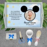 Set Moț băiat cu poză Mickey - AMTMB-32 - set alb - amintirimagice.ro