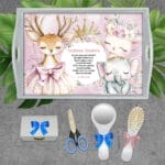 Cute Ballet - Tăviță Moț Fete - AMTMB-30 - set alb - amintirimagice.ro