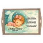 Set aniversar moț Fetiță pe Norișor - AMTMB-33 - natur -amintirimagice.ro