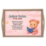 Tavă moț fete personalizată - AMTMB-35 - natur - amintirimagice.ro