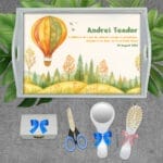 Tăviță moț - Balonul cu Aer Cald - AMTM-25 - set alb