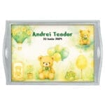 Set aniversare un an băieți cu Ursuleți - AMTMB-41 - alb