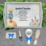 Tavă pentru tăierea moțului - Băiatul Visător - AMTMB-43 - set alb