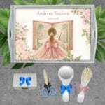 Tăviță moț Fete - Pictoriță - AMTMF-39 - set alb