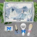 Set turtă fete - Prințesa Gheții - AMTMF-41 - set alb