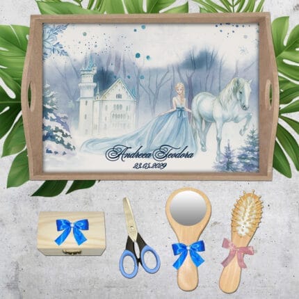 Set turtă fete - Prințesa Gheții - AMTMF-41 - set natur