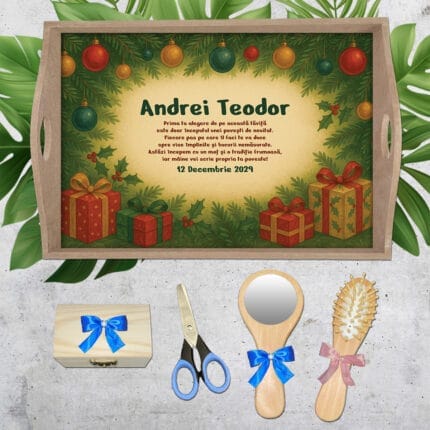 Tavă moț tematică Crăciun - AMTM-26 set natur