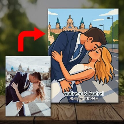 Mărturii Nuntă Stil Cartoon - MMN-41