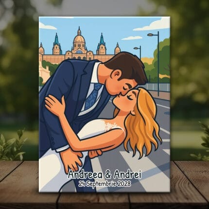 Mărturii Nuntă Stil Cartoon - MMN-41 mockup