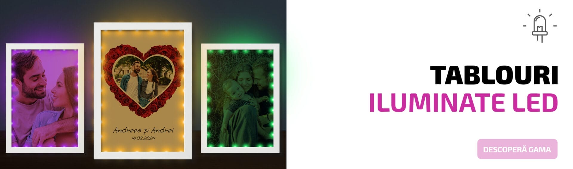 Tablouri personalizate LED