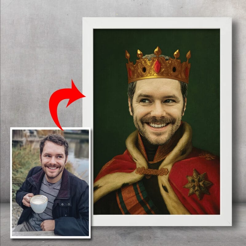 Portret Regal Personalizat - The King