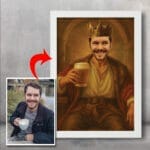 Tablou personalizat stil Portret Regal - Regele Berii