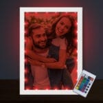 Tablou personalizat LED cu poza ta - TPL-01 - lumină roșie